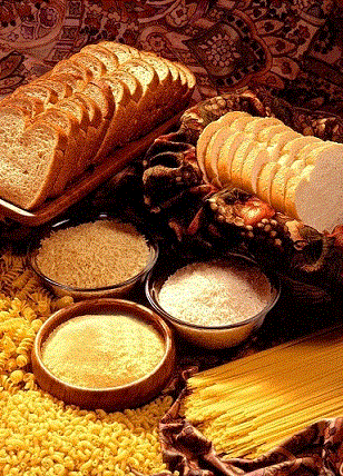 Ejemplos de glúcidos: pan, pasta, cereales, ...