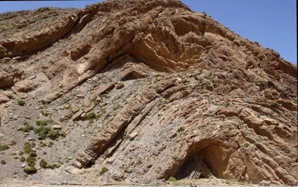 Pliegue anticlinal